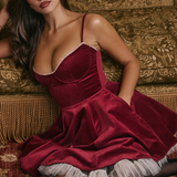 Sweetheart Fit and Flare Mini Dress – Elegant Party Dress