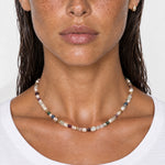 Beaded Necklace Faux Pearl and Colour Mix
