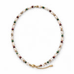 Beaded Necklace Faux Pearl and Colour Mix