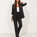 Black Trouser Suit Two Piece Blazer and Trousers