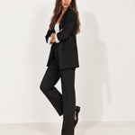 Black Trouser Suit Two Piece Blazer and Trousers