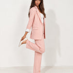 Pink Trouser Suit Two Piece Blazer and Trousers
