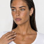 Cherry Necklace Gold Tone Pendant on Chain