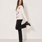 Ivory Christmas Jumper Sequin Fairy Lights