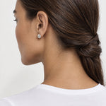 Stud Earrings Round Crystal Set of Five