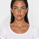 Figaro Chain Necklace Gold Tone Two Lengths - Gold