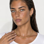 Figaro Chain Necklace Gold Tone Two Lengths