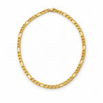 Figaro Chain Necklace Gold Tone Two Lengths