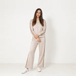 Stone Lounge Set Sequin Stripe Jumper Joggers