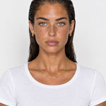 Paperclip Chain Necklace Gold Tone Layering Chain - Gold