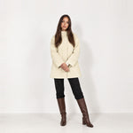 Apricot Short Trench Coat Stand Collar Oversized
