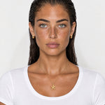 Starfish Necklace Gold Tone Pendant on Chain - Gold