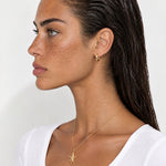 Starfish Necklace Gold Tone Pendant on Chain