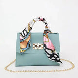Women's Scarf Handle Crossbody Bag