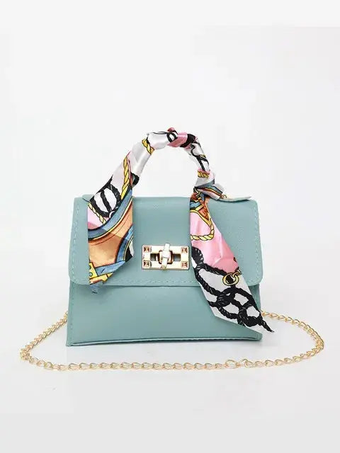 Women's Scarf Handle Crossbody Bag